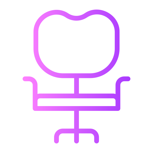sedia della scrivania Generic gradient outline icona