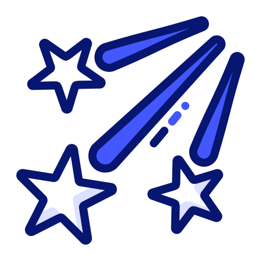 Falling star Generic color lineal-color icon