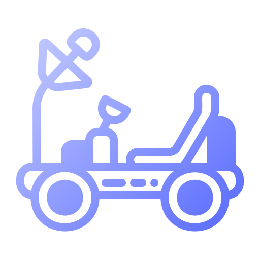 Lunar roving vehicle Generic gradient fill icon