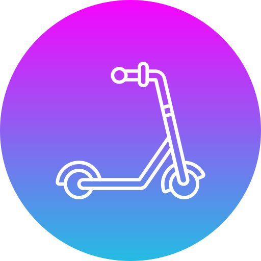 Kick scooter Generic gradient fill icon
