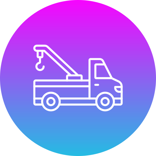 Crane truck Generic gradient fill icon