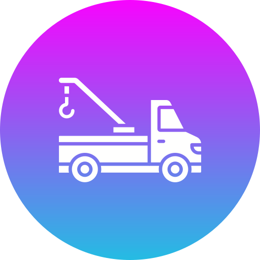Crane truck Generic gradient fill icon