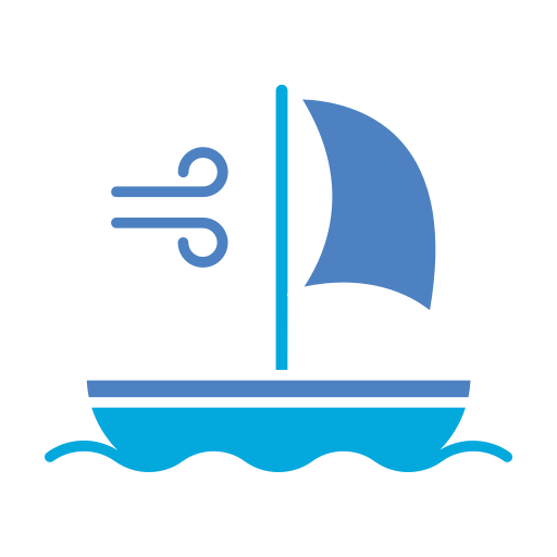Парусная лодка Generic color fill иконка