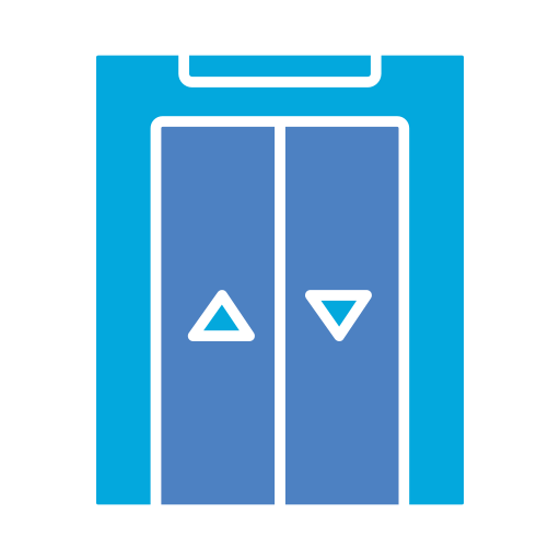 ascensor Generic color fill icono