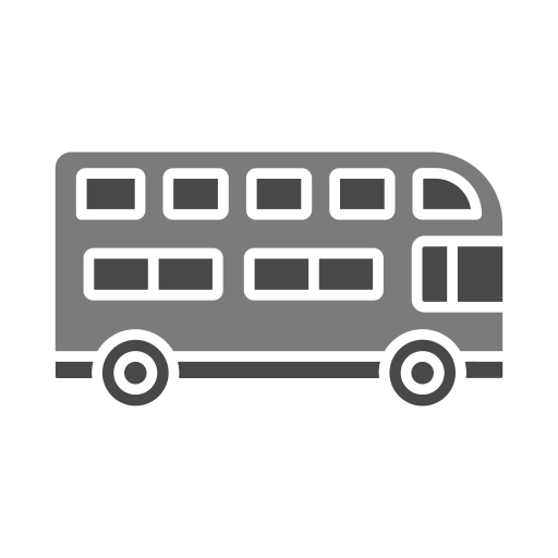 autobús de dos pisos Generic color fill icono