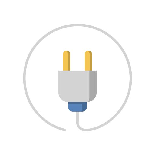 Power plug Generic color fill icon