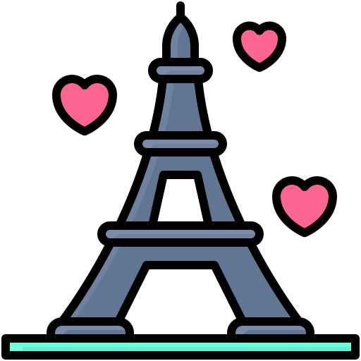 Eiffel tower Generic color lineal-color icon