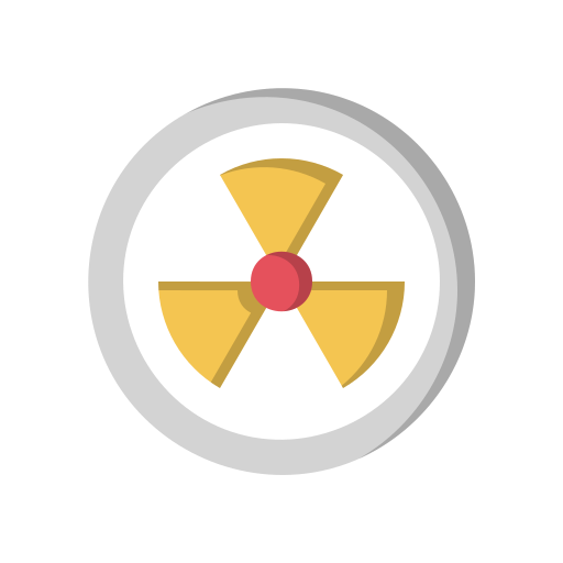 energía nuclear Generic color fill icono