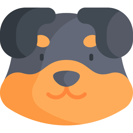 Rottweiler Kawaii Flat icon