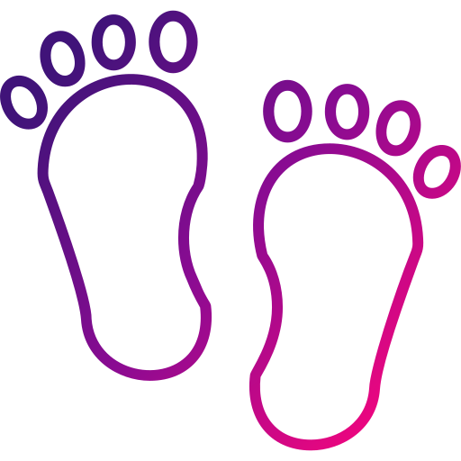 Footprint Generic gradient outline icon