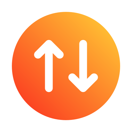 Up and down arrows Generic gradient fill icon