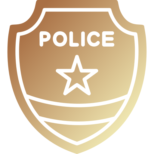 Значок полиции Generic gradient fill иконка
