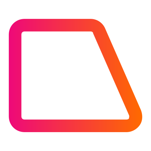 vierhoek Generic gradient outline icoon