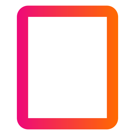 rechthoek Generic gradient outline icoon
