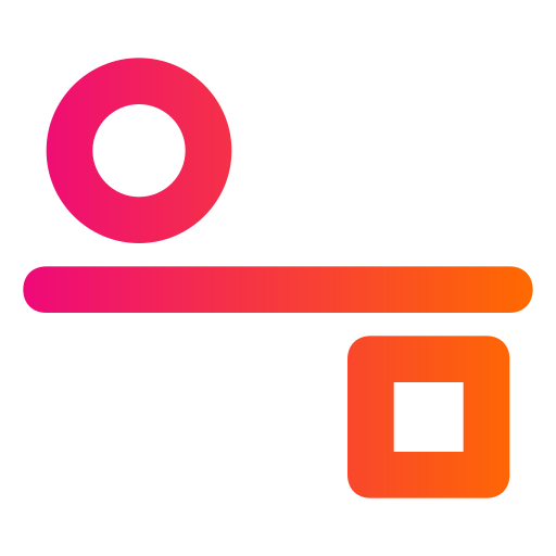 rectangular Generic gradient outline icono