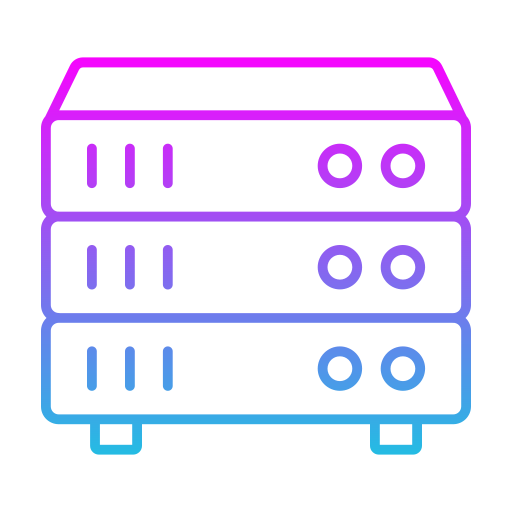 servers Generic gradient outline icoon