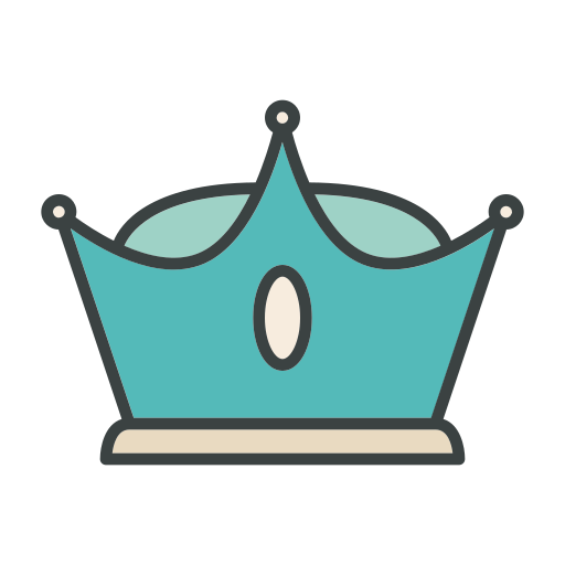 kroon ontwerp Generic color lineal-color icoon
