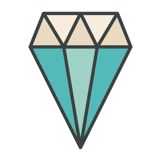 Diamond award Generic color lineal-color icon