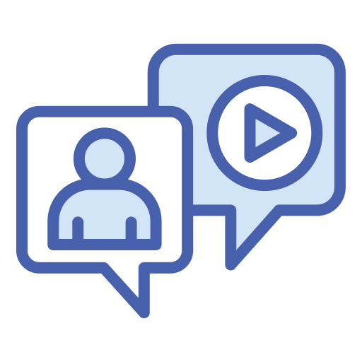 video-chat Generic color lineal-color icon