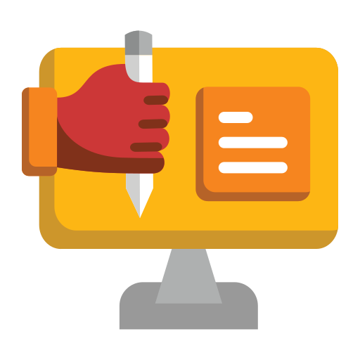 Content writing Generic color fill icon