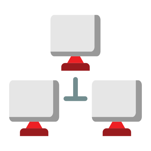 red de computadoras Generic color fill icono
