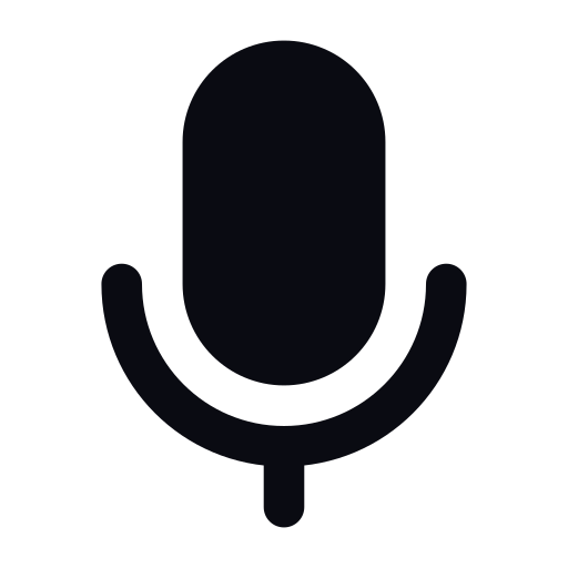 microfono Generic black fill icona