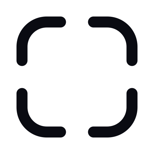 全画面表示 Generic black outline icon