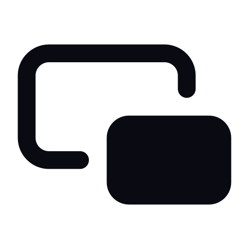 marco de visualización Generic black fill icono