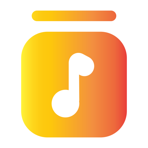 Music library Generic gradient fill icon
