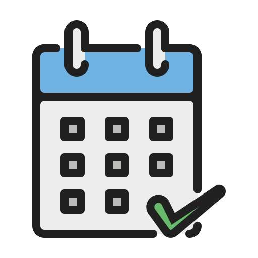 Calendar date Generic color lineal-color icon