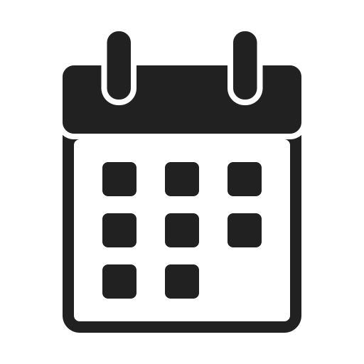 Календарная дата Generic black fill иконка