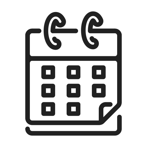 fecha del calendario Generic black outline icono
