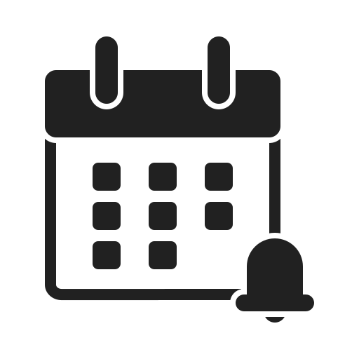Календарная дата Generic black fill иконка