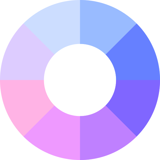 palette de couleurs Basic Straight Flat Icône