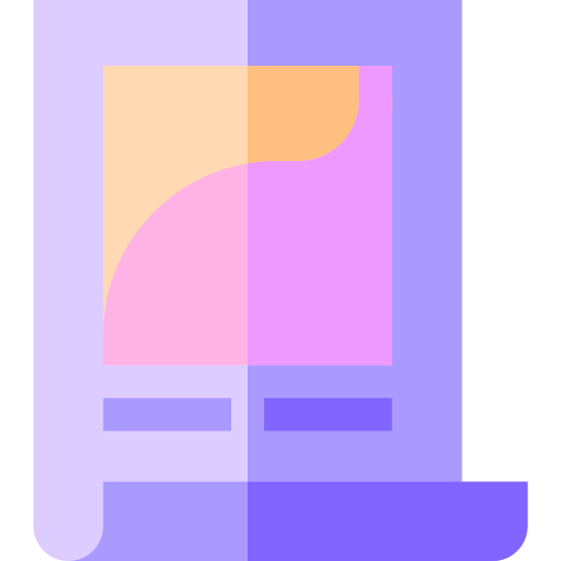 poster Basic Straight Flat icoon