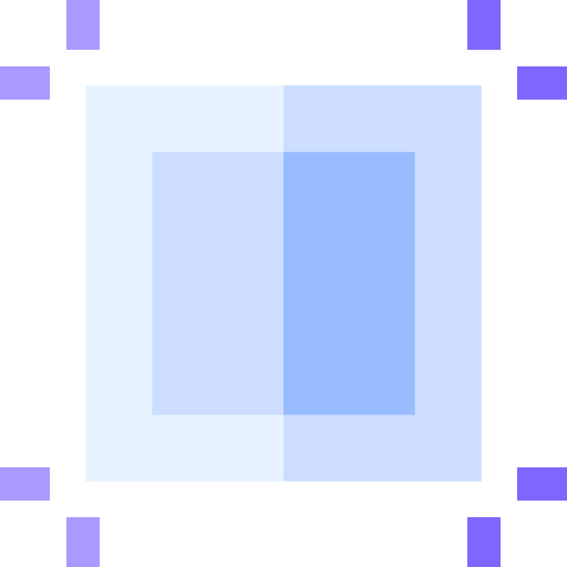 tekengebied Basic Straight Flat icoon