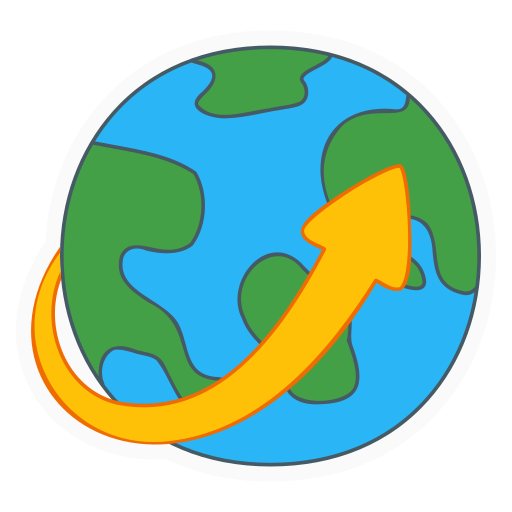 Worldwide Generic color lineal-color icon