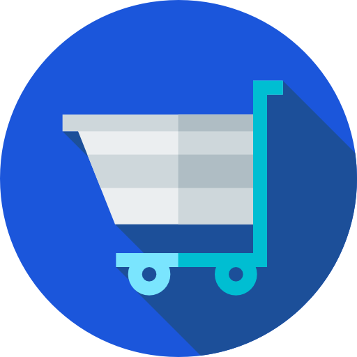 Shopping cart Flat Circular Flat icon
