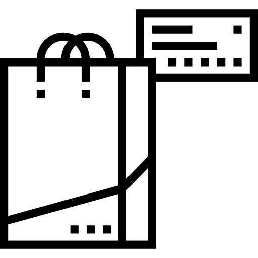 쇼핑백 Detailed Straight Lineal icon