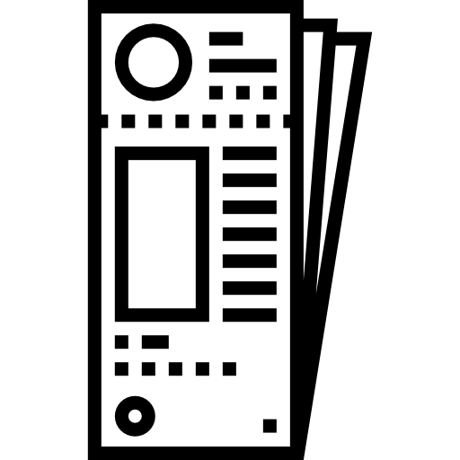 cupón de descuento Detailed Straight Lineal icono