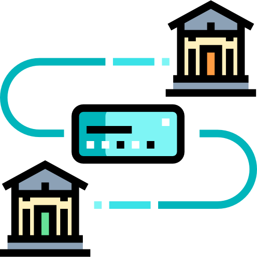 transferencia de dinero Detailed Straight Lineal color icono