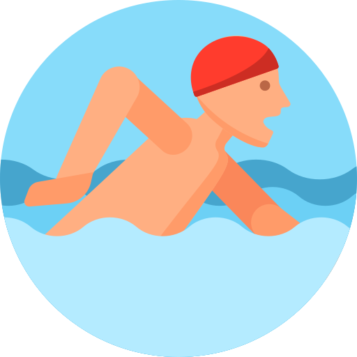 zwemmen Detailed Flat Circular Flat icoon