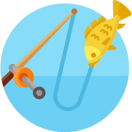 釣り Detailed Flat Circular Flat icon