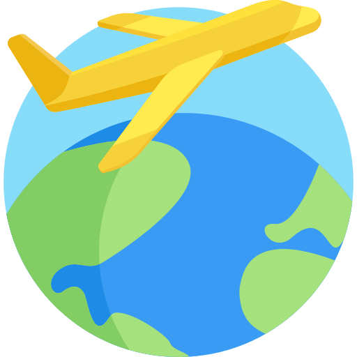 World Detailed Flat Circular Flat icon