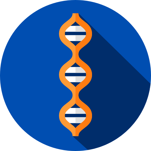 ДНК Flat Circular Flat иконка