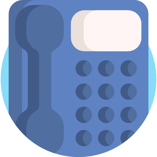 Telephone Detailed Flat Circular Flat icon