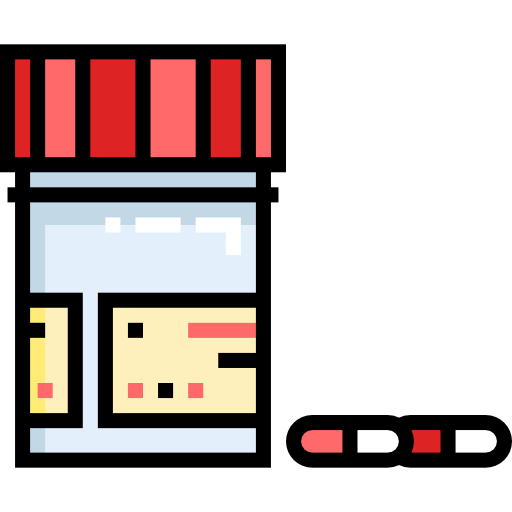 Pills Detailed Straight Lineal color icon