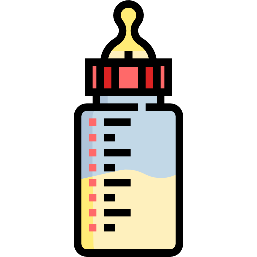 Feeding bottle Detailed Straight Lineal color icon