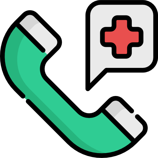 Hospital phone Special Lineal color icon