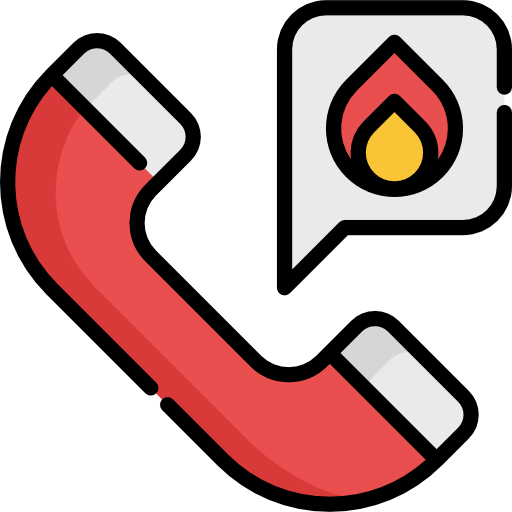 telefono fuoco Special Lineal color icona